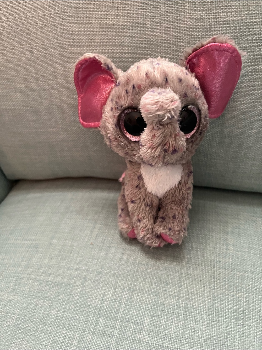 Ty Beanie Boos Specks the Elephant Glitter Eyes Stuffed Animal NWOT